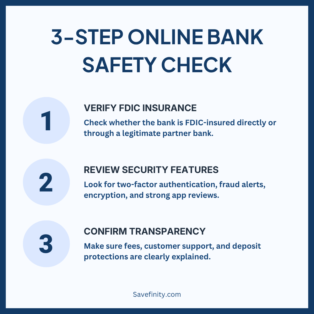 3-Step Online Bank Safety Check